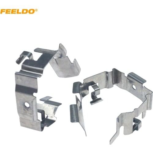 FEELDO 2pcs Auto H1 LED Headlight Sokets Adaptor For Ford Focus 2019 High Lamp H1 Base Holder #HQ6399