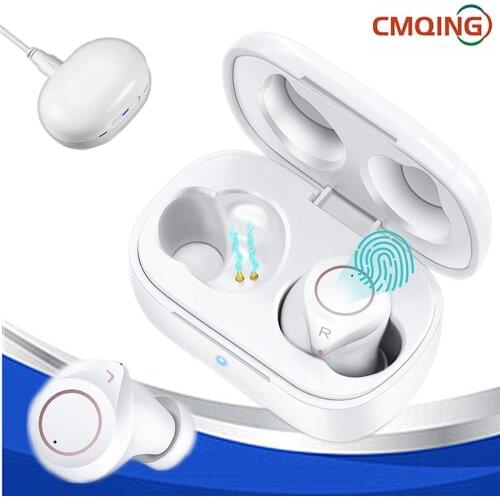 Best Rechargeable Hearing Aid Audifonos Intelligent ITC Invisible Earbuds Adjustable Tone Sound Amplifier In-Ear Hearing Device