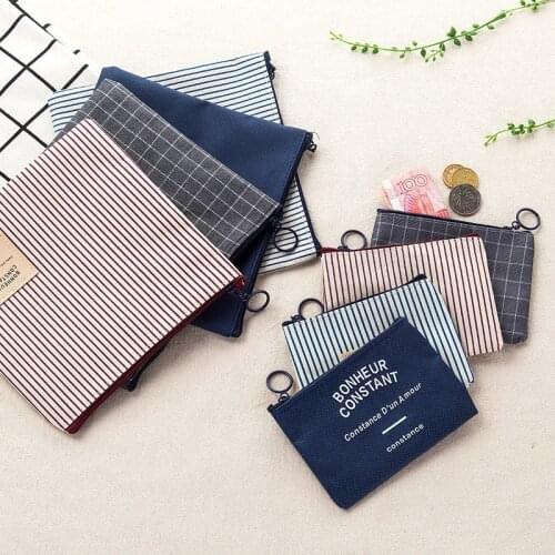 Small Mini Zip Lock Girls Sanitary Pad Storage Bag Makeup Canvas Blanks Pouch Coin Purse Organizer Cables Usb Travel Electronics