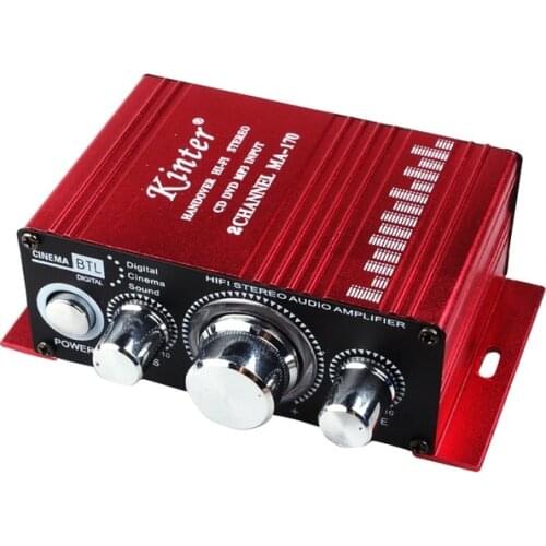 10Pcs/Lot Kinter Small Amplifier MA170 Motorcycle Car DC12V Small Mini Audio Amplifiers