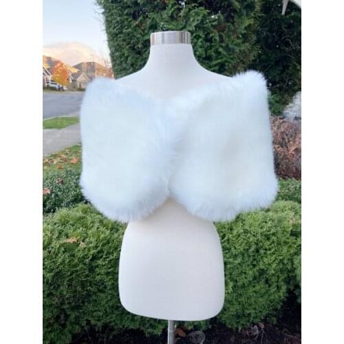 Ivory faux fur wrap faux fur stole faux fur shawl bridal wrap wedding shrug bridal shrug faux fur cape faux fur wrap