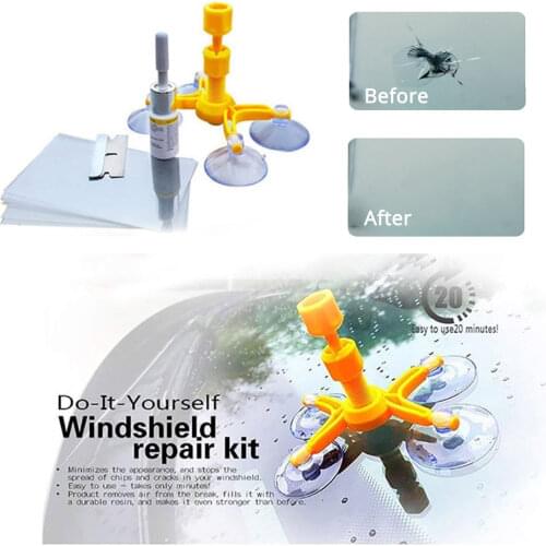 Windshield Repair Kit Paint Cleaner Fix Car Cracked Glass Windscreen Repair Tool Resin Sealer DIY Car Cracked Glass Repair Kit