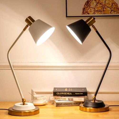 Nordic bedroom bedside table light creative warm and simple post-modern desk light study reading table lamp ZM10906