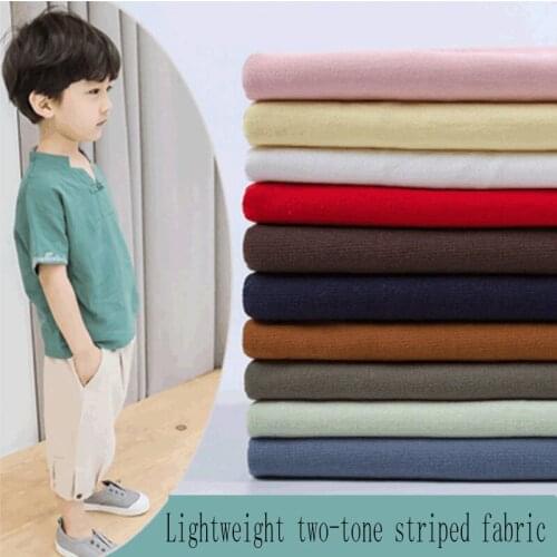 Pure color cotton fabric boy sewing material pink red green DIY handmade cloth