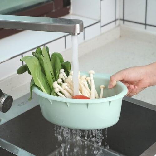 Plastic Kitchen Sink Drain Basket Fruits vegetables Cleaning Tool Hangable Washing Storage Sink Shelf Rack Portable Home Organiz