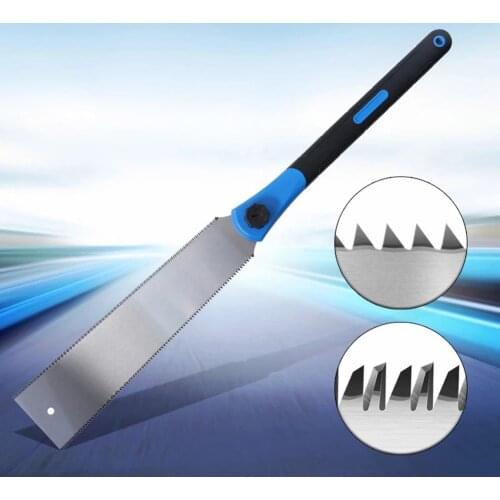 Hand Saw Double Edge Teeth 65MN Wood Cutter Japanese Pruning Saws Garden Carpenter Woodworking Tools