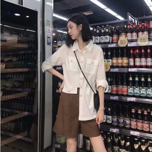 Женские рубашки оверсайз Sepaugot China At AliExpress