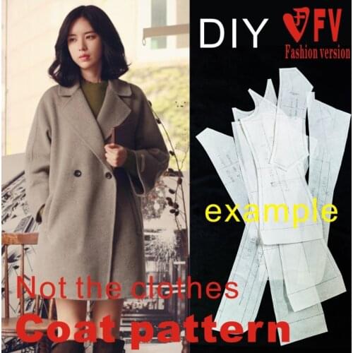 Design pattern womens lapel coat coat clothes sewing diagram BFY-118