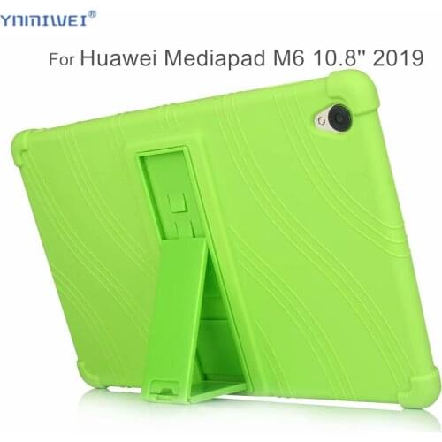 Silicon Case for Huawei Mediapad M6 10.8 2019 VRD-L09 Stand Soft cover for Medipad M6 Pro Funda Case Full Body Protect