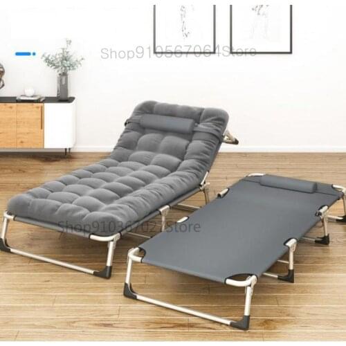 Folding Bed Single Bed Family Nap Chair Folding Adult Lunch Bed Office Simple Marching Bed Accompanying Bed