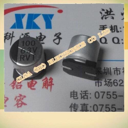 SMD aluminum electrolytic capacitors 63 v100uf 10 * 10.2 uf 63 v 100 aluminum electrolytic 10 x10 ization