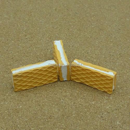 Resin yellow biscuit 21mm cookie simulation of food Cabochon Scrapbook for DIY phone case decoration B101-8