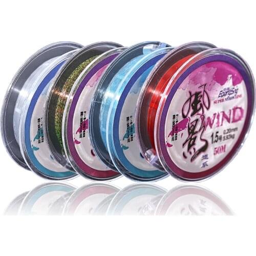 High Quality 50M Nylon Fishing Line Super Strong Japan Spotted Monofilament Fish Line Invisible Camouflage Fishing Line