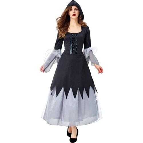 Halloween Witch Vampire Costume For Women Adult Sexy Scary Witch Costume For Women Adult Adulto Fantasia Dresses
