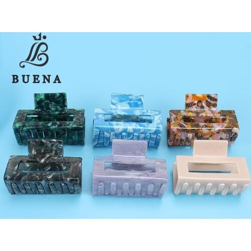 2021 Fashion Hair Jaw Claws Rectangle Hair Claw For Women Everyday Life Hair Accessories Acetate Hair Claw Clips