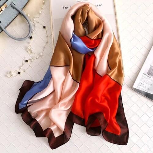 2021 Luxury Brand Women Scarf Summer Silk Scarves Shawls Lady Wraps Soft Pashimina Female Echarpe Designer Beach Stole Bandana