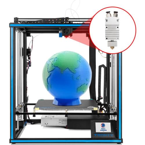 X5SA 400-2E/X5S-2E 3D Printer 2 in 1 out 440*440*440/ 330*330*400mm Tronxy Dual ExtruderDIY KitsPrinting impresora 3d Drucker