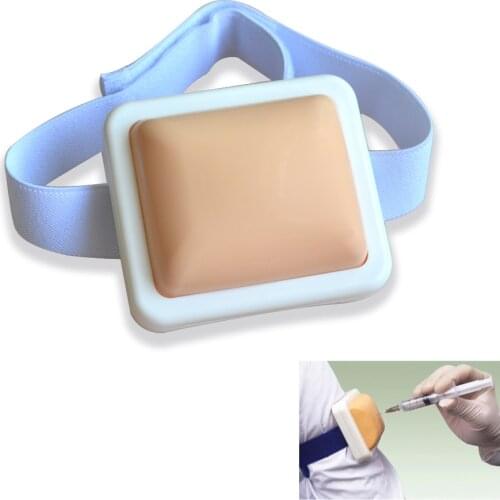 5pcs Insulin Intramuscular Injection Pad With Belt Exerciser Silicone Cushion Help Rehabilitation For Nursing Staff Training