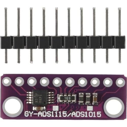 ADS1015 12 Bit Precision Analog To Digital Converter ADC Development Board Microcontroller Programmer Module 2V 5VI2C Interface