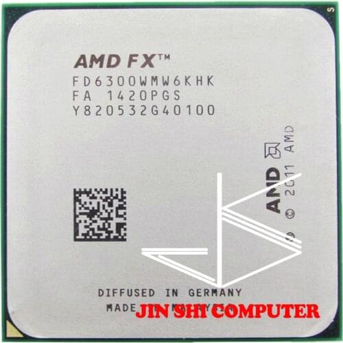 Free Shipping AMD FX-Series FX6300 FX 6300 3.5 GHz Six-Core CPU Processor FD6300WMW6KHK Socket AM3