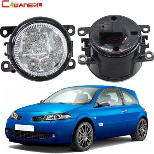 Cawanerl 1 Pair Car Lamp LED Daytime Running Light Fog Light DRL 12V For Renault Megane 2/II Saloon LM0 LM1 2003-2015