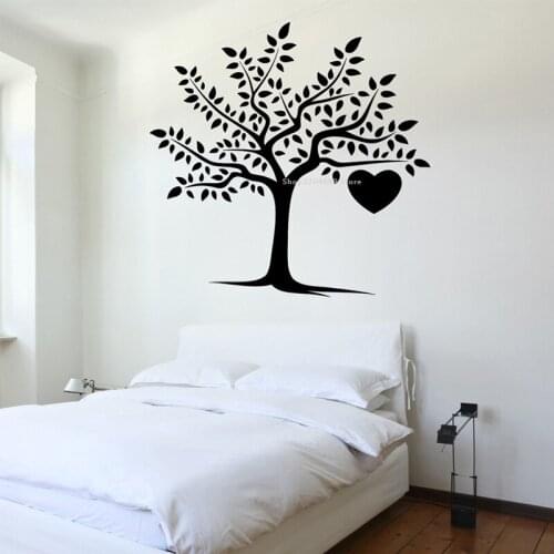 Tree Heart Love Wall Sticker Romantic Vinyl Decal Home Decor Children Bedroom Living Room Removable Forest Woodland Mural ds034