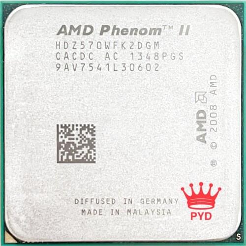 AMD Phenom II X2 570 3.5GHz Dual-Core CPU Processor HDZ570WFK2DGM 80W Socket AM3 938pin