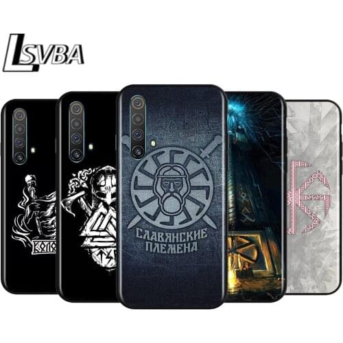 Slavic Viking symbol Kolovrat for OPPO Realme V15 X5 X3 X50 X7 X2 C17 C11 C3 C2 7 7i 6 6S 6i 5 3 2 Pro Soft Black Phone Case