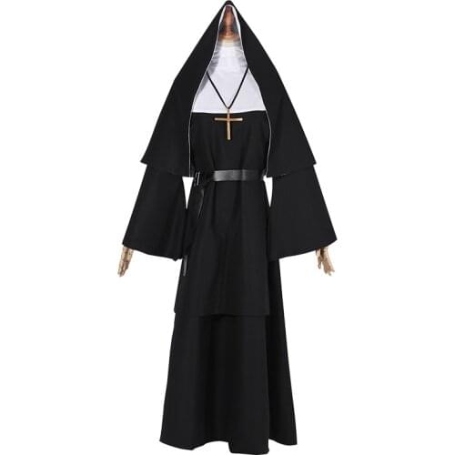 The Nun The Conjuring 2 Nun Outfit Clothing Gothic Horror Film Halloween Cosplay Costume