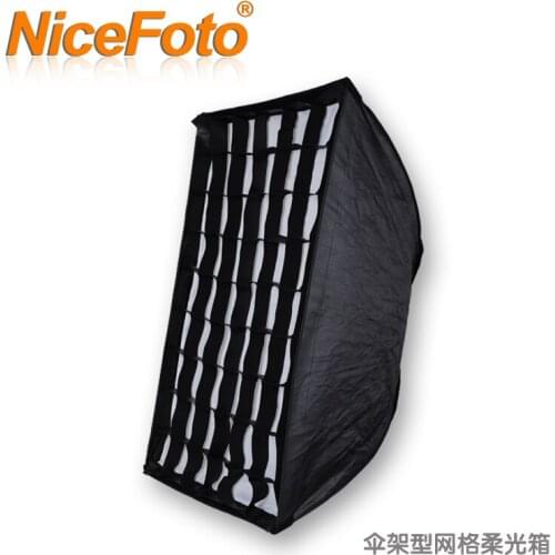 NiceFoto umbrella stand mesh honeycomb mesh softbox studio flash general ks phi . 120cm