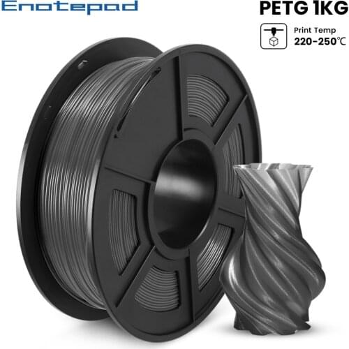 Enotepad FDM 3D Printer Filament 1.75mm 2.2 LBS 1KG PETG/PLA PLA+ 3D Printing Material for 3D Printing with Vacuum Packing