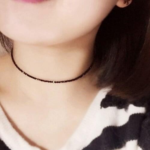 Newest Charm Women Black Crystal Clavicle Choker Necklace Pendant Party Jewelry Gift Statement Necklace