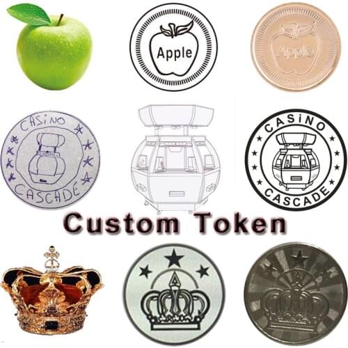 Custom Tokens Arcade game Custom Coin Token Iron Stainless Steel Alloy Copper Tokens for Arcade MAME Amusement Machine Cabinet