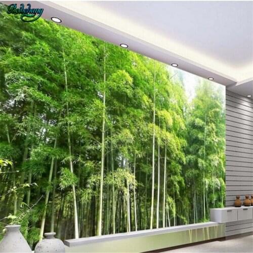 Beibehang Customized non - woven wallpaper wall murals HD bamboo landscape fresco background wall decoration