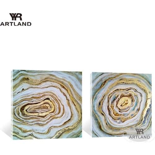 Декор для комнаты art poster home decoration Handmade canvas oil painting gold circle line abstarct picture for living room sofa