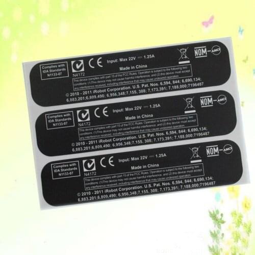 Custom strong adhesive printed nylon label, clear PET sticker