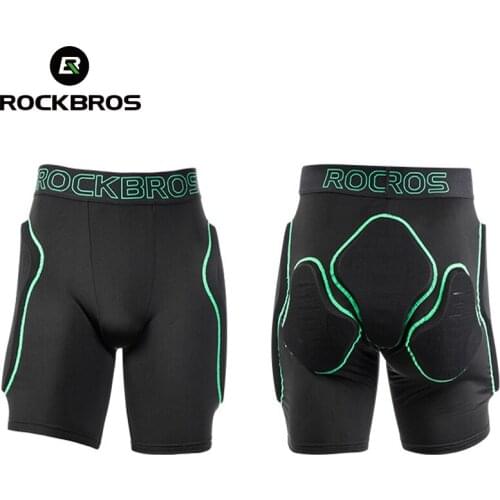 ROCKBROS Snowboard Padded Short Protection Breathable Wicking Soft Sport Cycling Skiing SBR Shock Absorption Protection Shorts