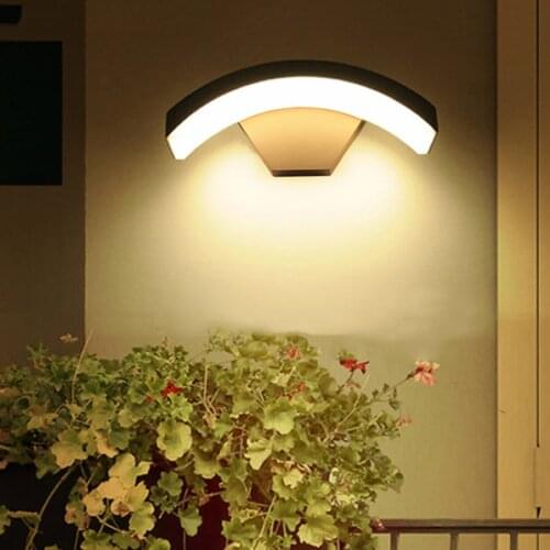 18W 24W Outdoor Waterproof LED Wall Light Aluminum Balcony Porch Wall Lamp Villa Fence Courtyard Corridor Garden Wall Lamp