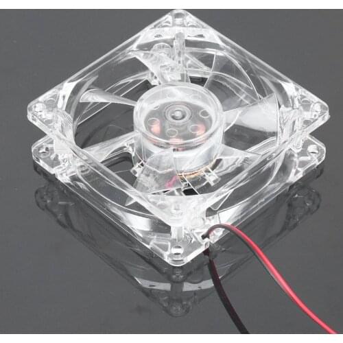 Computer PC Fan 80mm With LED 8025 Silent Cooling Fan 12V LED Luminous Chass Computer Case Cooling Fan Mod Easy Installed