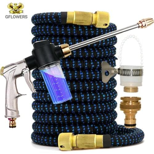 Retractable Garden Hose, Water Gun, Magic, EU, High Pressure, Metal Spray Gun, Outdoor Garden Watering, New Collection