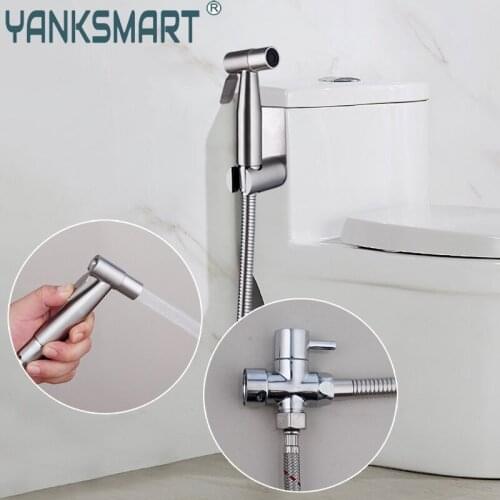Kitchen Washing Vegetables Balcony Mop Pool Wash Sprayer Taps Wall & Water Tank Hooked Chrome Toilet Bidet Faucet Cold Water