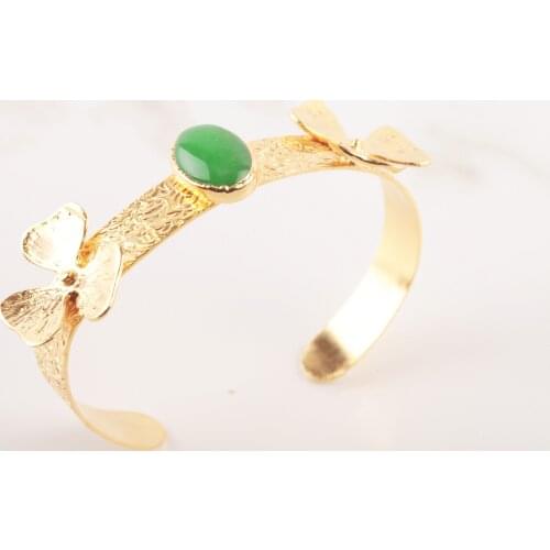 UM US JEWELRY Emerald Gemstone Bracelet