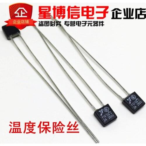 10pcs New RH 102 Degree Thermal Fuse 2A 250V
