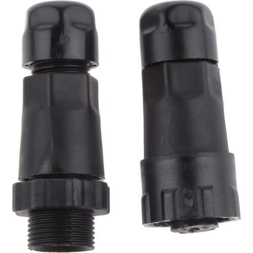 15A 7.5mm IP68 3 Pins Assembled Waterproof Electrical Cable Connector Socket