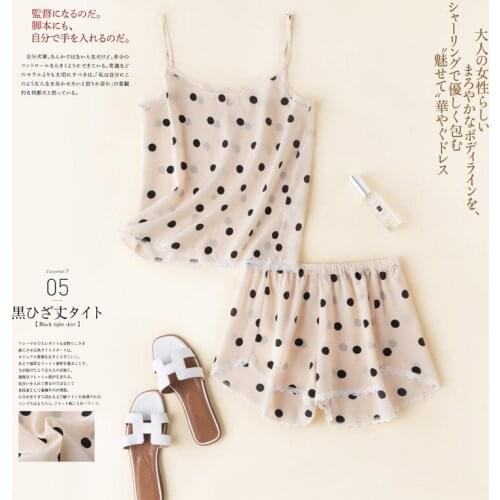 2piece/set Womens Pajama Suit Vest+Shorts Digital Printed 100% Nature Silk Crepe de Chine Sleepwear Set Lace Sexy Camisoles