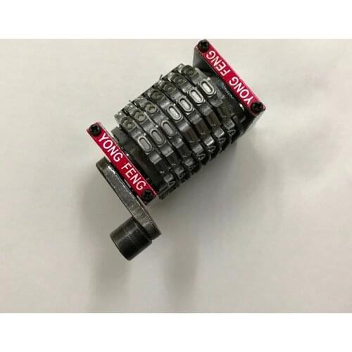 2 pieces GTO46 GTO52 7 digits numbering machine Horizontal backward 09876...The last three can sink