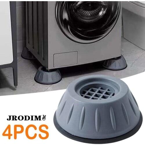 4Pcs Dryer Refrigerator Base Fixed Non-Slip Pad Anti-Vibration Feet Pads Home Universal for Washing Machine Non-Slip Plastic Pad