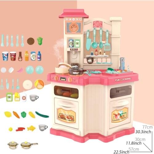 42PCS Baby Shining Children Kitchen Toys Kids Kitchen Toys Set Cooking Toy Set Games Pretend Play for Children