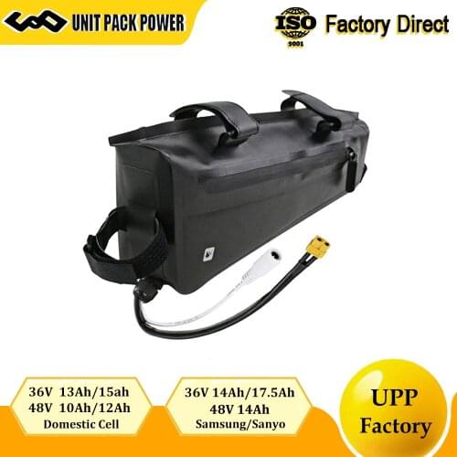 48V 36V Triangle E bike Battery Pack 14AH 17.5AH Waterproof Samsung Sanyo Electric Bicycle Bateria for 8Fun Tongsheng 500W 1000W