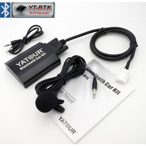 Yatour Car audio Bluetooth AUX interface for Toyota Avensis Corolla Lexus Scion Digital Music Changer MP3 Player 6+6 pin Adapter